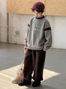 DAZY Tween Boys' Sweatshirt Set, Fall - Grey - View 3