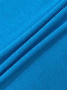 INAWLY Ladies Cartoon Print Round Neck Short Sleeve Casual Versatile T-Shirt - Blue - View 5