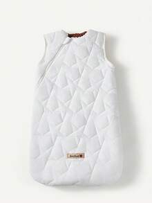 Cozy Pixies 1 pieza de ropa de cama para bebé, saco de dormir acolchado con patrón de estrellas, grueso y cálido, con mangas desmontables - Blanco - Ver 9