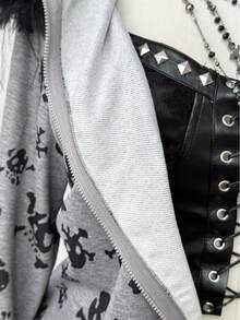 Sunspun Plus Size Sweatshirts - 灰色 - 查看 7