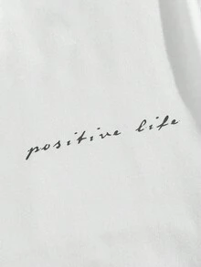 Manfinity NXTstreet Men Coconut Tree & Letter Graphic Tee - White - View 3