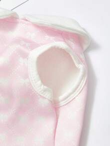 PETSIN Charmanter Schleifen-Samt-Haustiermantel - Süße Fleece-Winterweste mit leicht zu bedienender Schnalle, entworfen für kleine Hunde, Katzen und Haustiere für den Innenbereich, perfekt zum Warmbleiben bei Outdoor- und Innenabenteuern