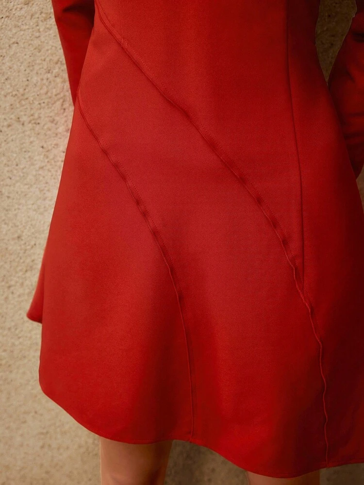 FALL WINTER ASYMMETRICAL HEM DRESS