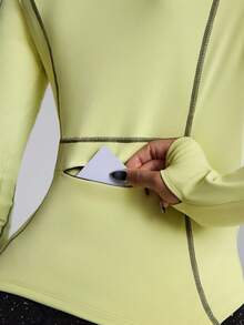 Innovista Áo Jersey đạp xe nữ tay raglan phối màu tương phản, khóa kéo nửa thân, ôm sát, chi tiết phối màu, áo khoác thể dục nữ, đường kẻ phối màu, túi thoáng khí, định hình cơ thể, quần áo tập luyện có khóa kéo, ôm sát, co giãn, đồ tập yoga, thể thao mùa thu, thể thao hàng ngày, từ văn phòng đến phòng tập, câu lạc bộ, làm việc tại nhà, chạy bộ, đạp xe, nhẹ nhàng từ văn phòng đến tòa án, từ bữa trưa đến phòng tập, tập luyện HIIT, thoải mái khi vận động, ấm áp/lớp áo mùa đông. - màu xanh lá - Xem 2