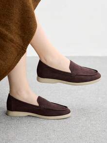 CUCCOO BIZCHIC 女士休闲一脚蹬平底运动鞋 - 咖啡棕 - 查看 3