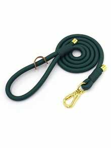 锌合金扣设计，手工编织加粗绳，结实耐用，适用于小型、中型和大型犬，拉力强劲，犬绳 - 彩色 - 查看 18