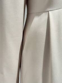 Franclia Quần kaki ống rộng tay dài ôm sát, dáng rộng, thoải mái và đa năng khi đi làm vào mùa thu/đông dành cho nữ - Màu Khaki - Xem 5