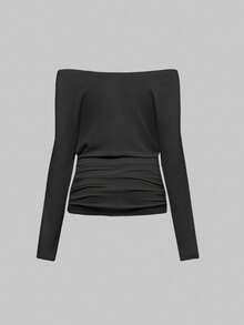 ROMWE Grunge Punk Women T-Shirts - Black - View 2