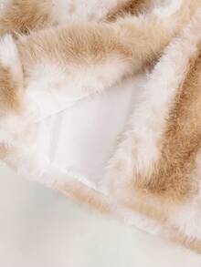 Amplova Áo khoác lông nhân tạo cho nữ, trang phục thường ngày ấm áp khi ra ngoài vào mùa thu/đông - Nhiều màu - Xem 14