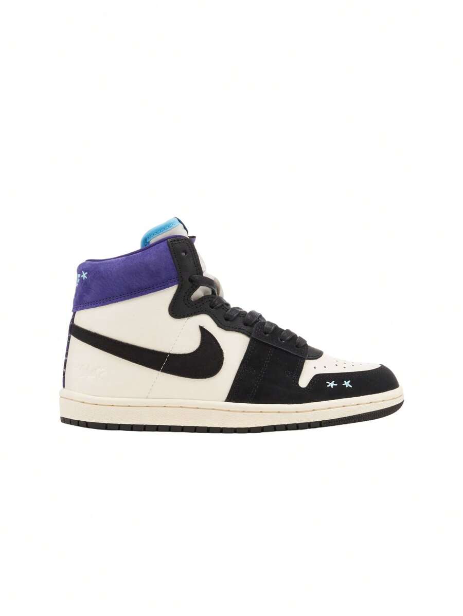 Nike Jordan Air Ship SP X Opium Unisex Sneakers Blue FQ8281 - Sail/Blue Chill/Black/Court Purple - View 1
