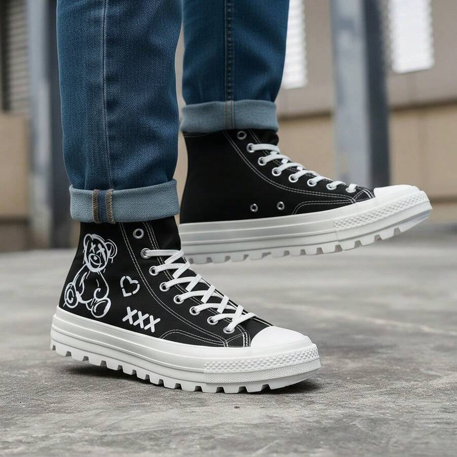 Women Canvas Shoes - Black - View 1