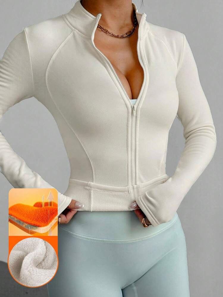 Workout Running Yoga Fitted Long Sleeve Jacket