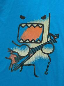 INAWLY Ladies Cartoon Print Round Neck Short Sleeve Casual Versatile T-Shirt - Blue - View 4