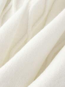 SHEIN MOD 米色高腰麻花针织百搭半身裙，秋冬