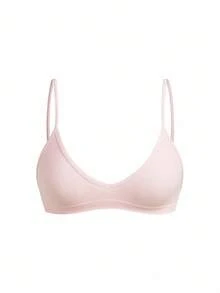 Ocili Seamless Ribbed Elastic Wireless Bra For Women - Pink - View 8