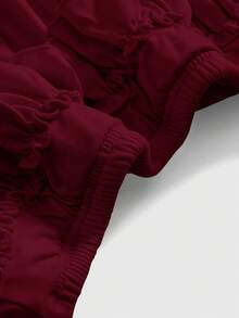 ROMWE J-Fashion 复古低腰性感 Y2K 女式豹纹全裙 - 紅色 - 查看 3