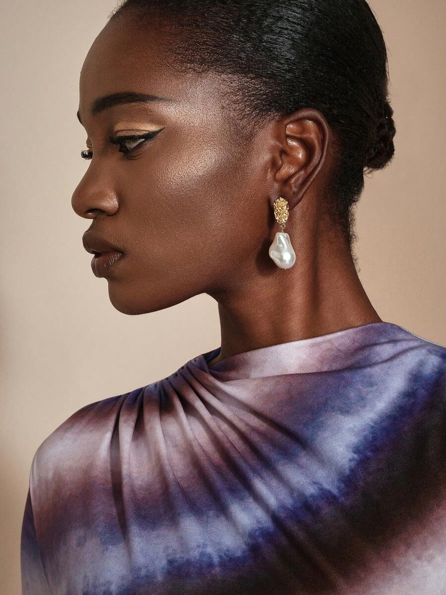 JIAN LASALA Đồ trang trí Ngọc Trai giả Thả hoa tai - Nhiều màu - Xem 1