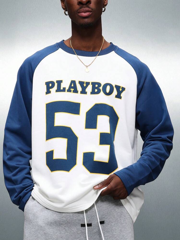 PLAYBOY X SUMWON Raglan Sleeve T-Shirt With Print