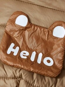 PETSIN Cuddly Thick Pet Jumpsuit – Cute Four-Legged Fleece Pajamas For Small Dogs & Cats, Cozy Autumn/Winter Outfit For Play And Relaxation - Brown - View 4