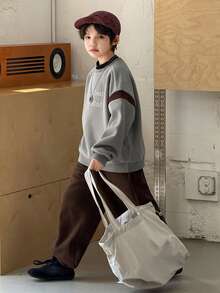 DAZY Tween Boys' Sweatshirt Set, Fall - Grey - View 2