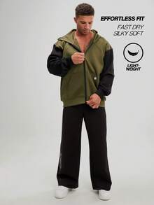 ARC Herren Lässig Sweatshirts Grundlegende Jacken Atmungsaktiv Pullover Winterkleidung Laufen Gym Arbeit - Grün - Übersicht 3