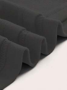 SHEIN Essnce 4 piezas de camisetas de cuello redondo ajustadas de unicolor con contraste, con espalda descubierta y calado, adecuadas para primavera/verano