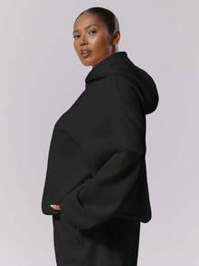 MUSERA Plus Size Sweatshirts/Winter Spring Summer Vacation - Black - View 3