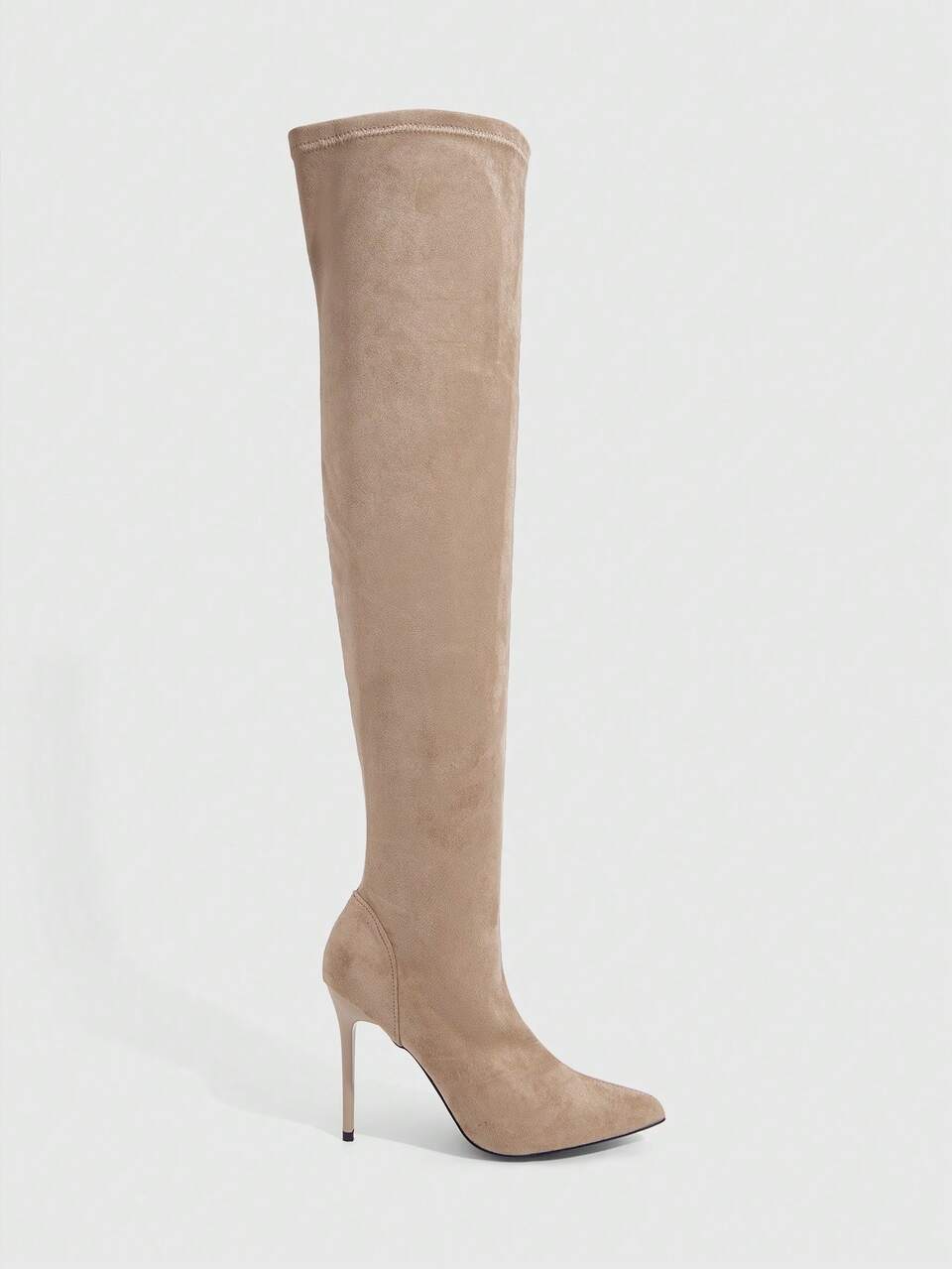 CUCCOO SZL Women's Fashion Pointed Toe Stiletto Heel Over-The-Knee Boots, Classic Versatile For Commute, Date, Party, Holiday For Christmas