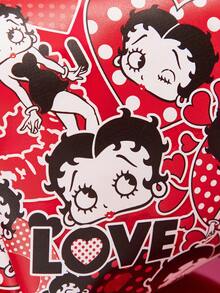 Betty Boop x SHEIN 1 Túi đựng mỹ phẩm dung tích lớn, túi đựng đa năng, túi đựng đồ nhỏ, túi du lịch, túi đựng đồ điện tử, thích hợp để mang theo đồ dùng nhỏ hàng ngày, khi đi du lịch, sử dụng văn phòng, trang điểm hoặc học tập, được thiết kế đặc biệt cho phụ nữ và học sinh, vui tươi, gợi cảm, đáng yêu, quà tặng ý tưởng, tiệc tùng, ngày lễ, ngày Valentine. - Nhiều màu - Xem 5