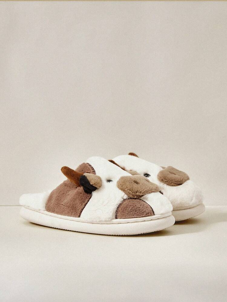 Women's Cartoon Cow Pattern Fashionable Indoor Slipper For Summer Vacation Shoes Summer