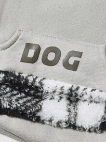 PETSIN Sudadera con capucha de terciopelo funcional y cálida para mascotas en Navidad - Chaleco de sudadera forrado térmico para perros y gatos pequeños, con hebilla de tracción integrada, tema navideño de Papá Noel, ideal para descansar en interiores y paseos de invierno al aire libre, regalo de Navidad perfecto - Ceniza - Ver 6