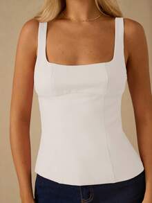 Enchnt Fall/Winter Romantic Women's Gorgeous Bowknot Back Top,Chic & Elegant & Fashionable For Party & Date & Holiday & Graduation & Going Out & Halloween & Christmas,Autumn,New Years - White - View 5