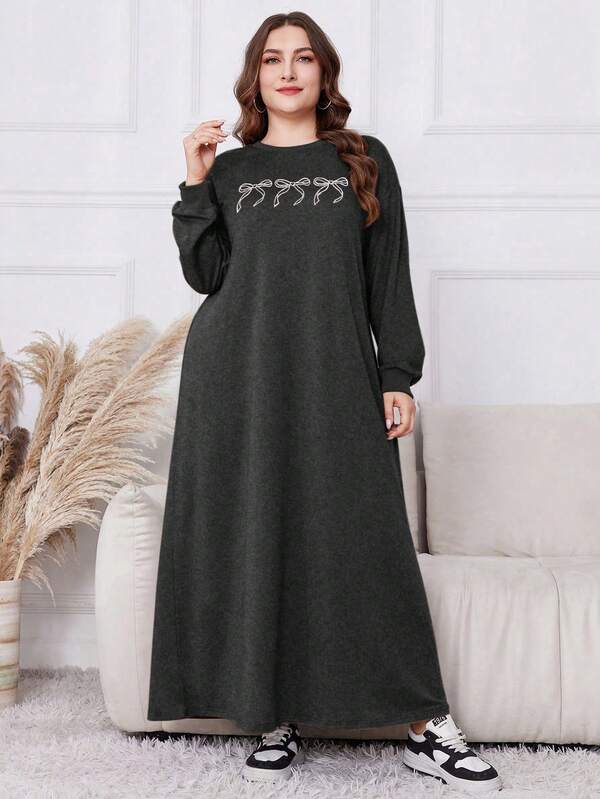 Lacomfia Sudadera con capucha larga de talla grande con estampado de mariposa, otoño