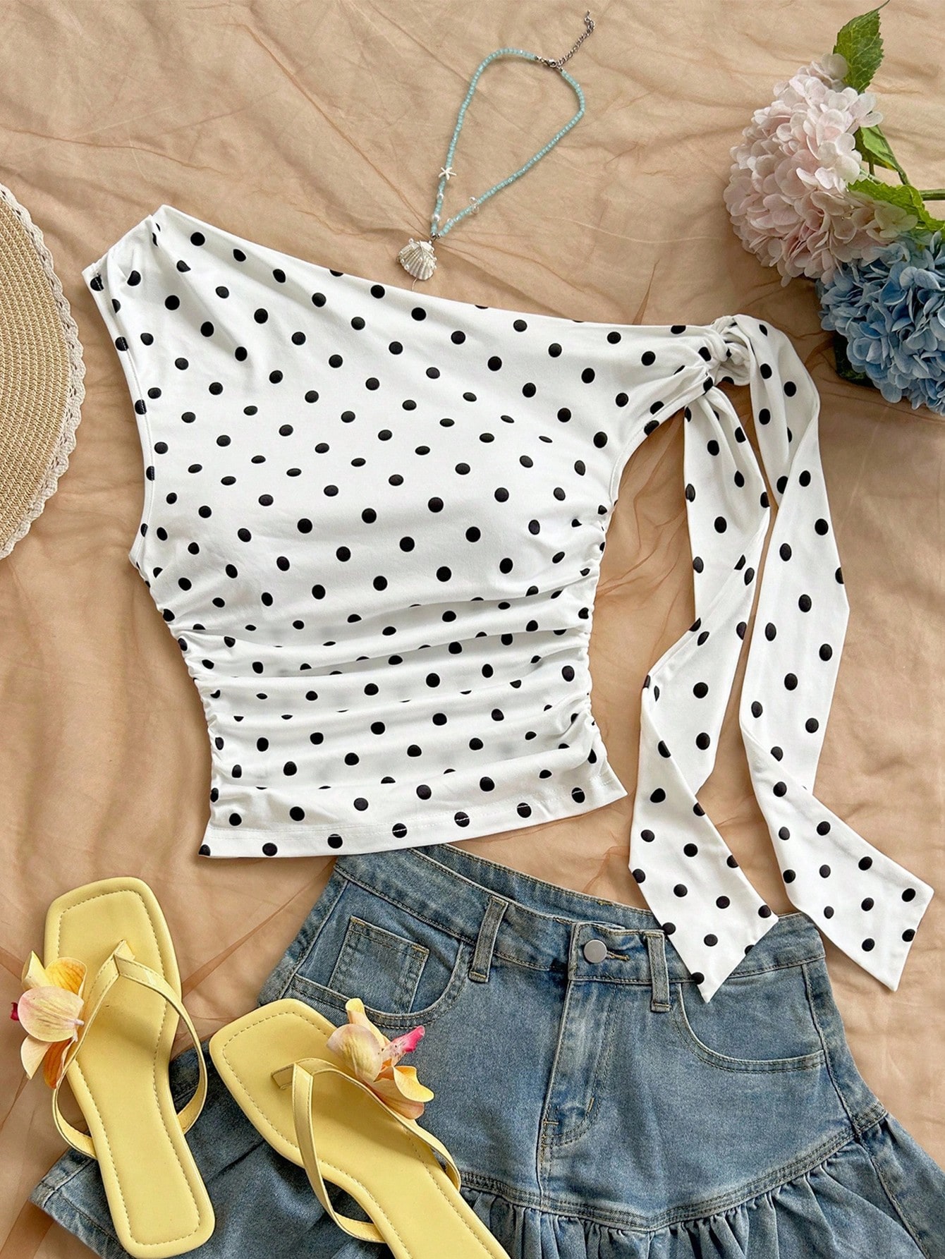 Polka dot top