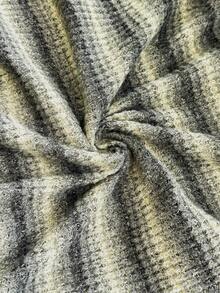 SHEIN 孕妇休闲条纹印花露肩连衣裙 - 綠色 - 查看 6