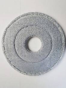 1/2/3/5/8pcs Compatible With 9.64 Inch Circular Adhesive Mop Cloth, Hand Wash Free Sewage Separation Mop Accessories, Ultra-Fine Fiber Absorbent Mop Head, Cleaning Supplies Accessories, Cleaning Tool Replacement - Grey - View 5