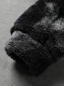 Manfinity Homme Men's Autumn/Winter Tie-Dye Letter Zip-Up Fleece Jacket Y2k Zip Up Shark Jacket Y2k Jacket Men S Street Wear Zip Up - Grey - View 5