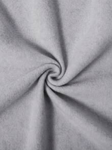 SHEIN Mirajuku 青少年男孩百搭纯色百搭连帽拉链运动衫