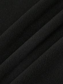 少女蝴蝶结装饰宽松黑色休闲裤，百搭时尚，适合日常穿着，秋季也适合日常/冬季穿着，街头风，居家舒适，秋冬风格。黑色宽松运动裤，适合新年、日常、庆祝活动、秋冬季穿着，轻松舒适，秋冬叠穿，时尚有型。 - 黑色 - 查看 7