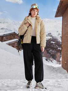 In My Nature Vadderad vinterjacka för utomhusbruk, dam med huva