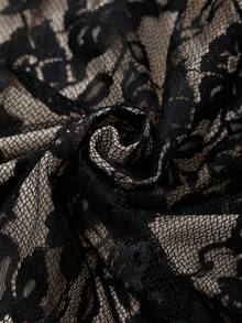 Glisette 1 chiếc váy bodycon tay loe hở vai dành cho nữ - màu đen - Xem 6