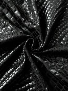 Elamini Áo khoác dài tay cổ lông chồn bằng vải nhung đen dành cho nữ, thanh lịch, tinh tế, thời trang cho công sở, tiệc tùng, trà chiều, câu lạc bộ lãng mạn, trang phục cổ điển hàng ngày, đa năng - màu đen - Xem 5