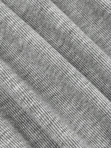 GlowEve 优雅法式时尚长袖针织开衫 - 灰色 - 查看 3