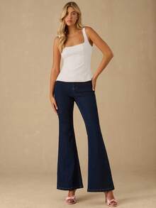 Enchnt Fall/Winter Romantic Women's Gorgeous Bowknot Back Top,Chic & Elegant & Fashionable For Party & Date & Holiday & Graduation & Going Out & Halloween & Christmas,Autumn,New Years - White - View 3