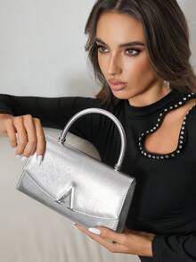 CUCCOO SZL Großvolumige glamouröse Abendtasche, funkelnde Damen Handtaschen, modischer Überschlag, luxuriöse Textur, perfekt für glamouröse Anlässe, ideales Accessoire für Hochzeiten und Partyevents