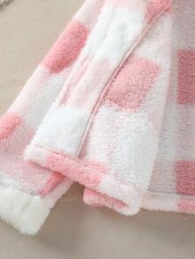 Souflis Souflis Bộ áo khoác kẻ sọc hồng và chân váy mini bồng bềnh cho bé gái, thích hợp mặc hàng ngày và dự tiệc - Hồng - Xem 8