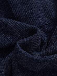 Modmama 孕妇纯色拉链前休闲背带连体裤 - 藏蓝色 - 查看 5