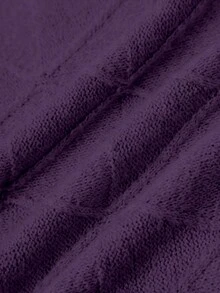 EMERY ROSE Women's Casual Solid Color Batwing Sleeve Sweater, Autumn/Winter - Purple - View 8