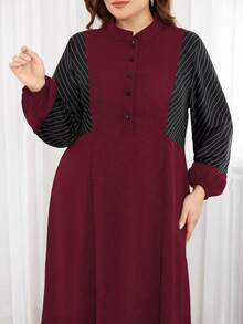 Al Najma Váy Abaya Ả Rập đơn giản, màu trơn cỡ lớn cho nữ, váy Abaya Ả Rập thường ngày, dành cho thường ngày - Nhiều màu - Xem 5