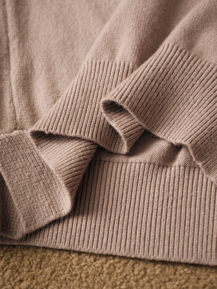 Fashionable & Elegant Off Shoulder Rhinestone Decorated Sweater, Autumn/Winter